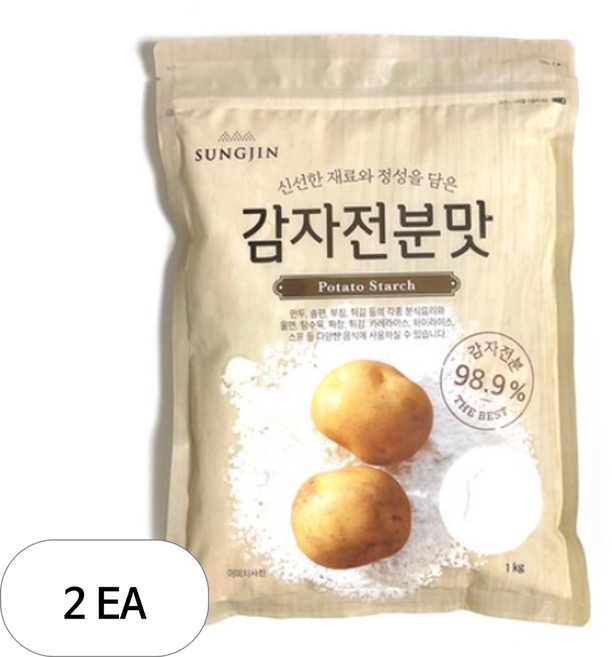 성진 감자전분맛, 1kg, 2개
