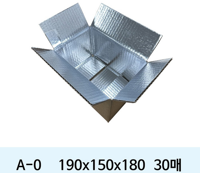 [세화박스] 종이 보냉 택배박스, 브라운, 30개