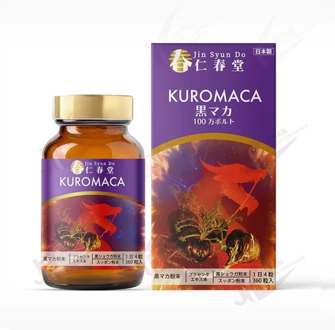 일본 인춘당 쿠로마카 블랙마카 100만볼트 360정, 1개 - 쿠팡