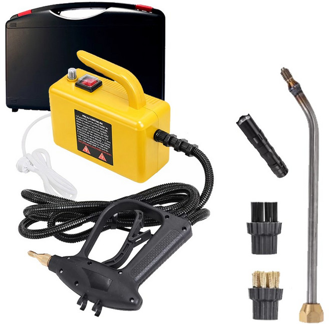 컨퀘스트 고압 스팀세척기 업소용 스팀청소기, 노랑