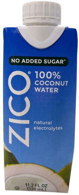 ZICO 100% 椰子水 無添加糖 330ml, 12盒