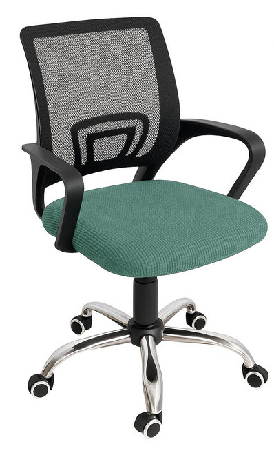 룰루홈 사무실 의자커버 리폼 천갈이, 카키그린, 1개