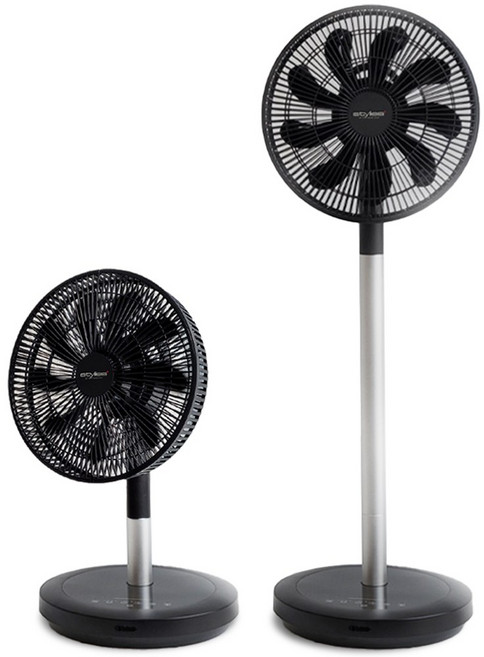 로즌 무소음 BLDC 선풍기 2in1 에어 서큘레이터 스탠드 탁상용 리모컨, 스타일 블랙
