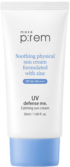 메이크프렘 유브이 디펜스 미 카밍 선크림 SPF50+ PA++++, 50ml, 1개