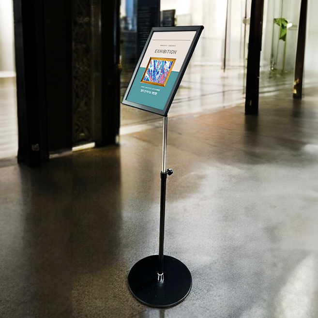 사인통 포스터 POP 스탠드 안내판, 2폴 A2, 1개