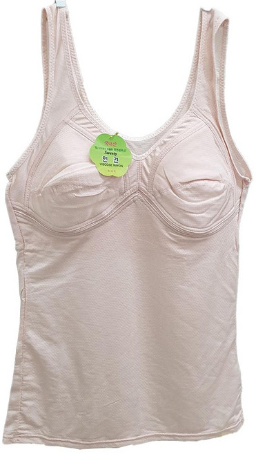 이너라인 국내산 여성용 할머니 부직포 인견 홑겹 브라런닝 넉넉한 큰사이즈 런닝브라