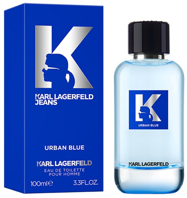 KARL LAGERFELD 都會藍男性淡香水, 1個, 100ml