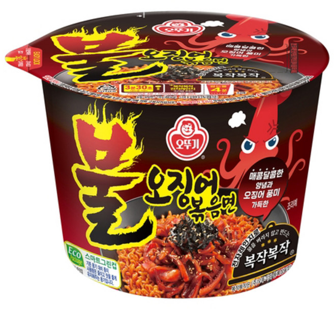 오뚜기 불오징어 볶음면 용기 110g, 2개