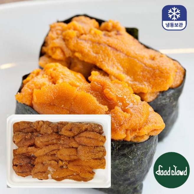칠레산 프리미엄 냉동 성게알 우니 트레이형, 10개, 100g