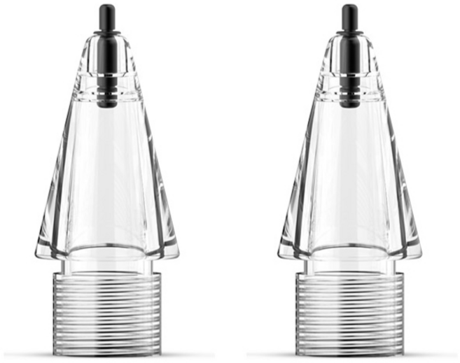 서플라이코 애플펜슬 전용 S펜촉 무소음 펜촉, 2개입, HB(클리어)