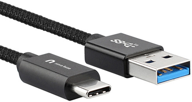 속도빠른 아이폰 카플레이 C타입 케이블 USB3.2 10Gbps, 1개, 블랙, 100cm