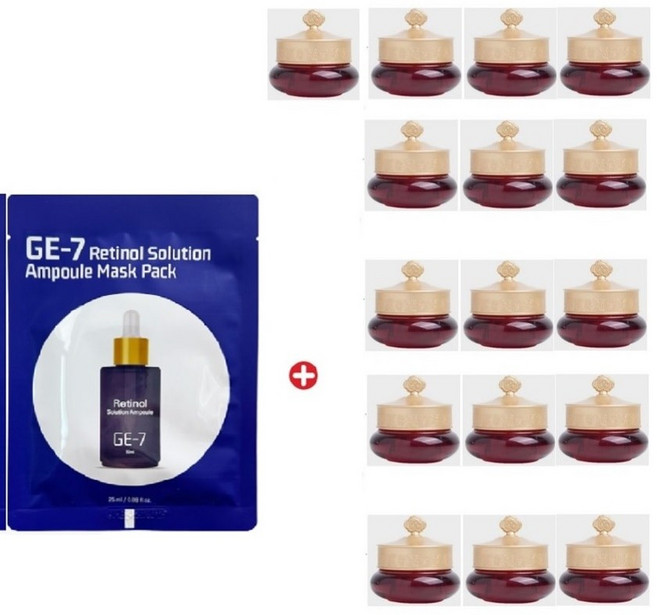 GE7 레티놀 에코 마스크2매/더후 진율향 진율 아이크림4mlx16개, 16개, 4g