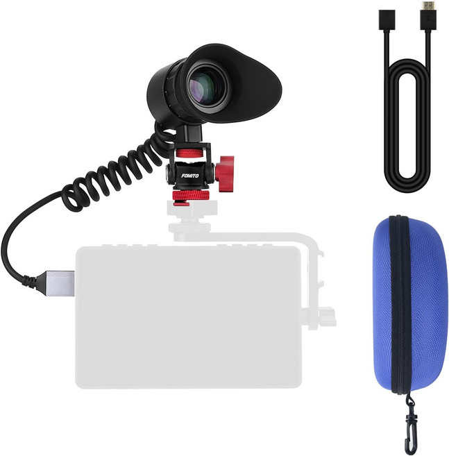 핫 슈 홀더가 있는 전자 뷰파인더 휴대용 대형 화면 HDMI 호환 사진 카메라 외장 디스플레이