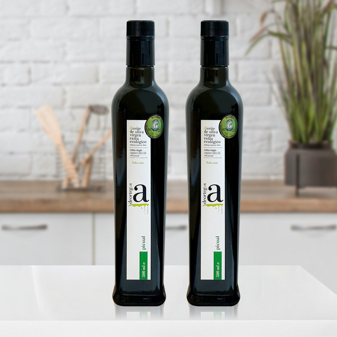 데오르테가스 피쿠알 엑스트라버진 올리브오일, 2개, 500ml