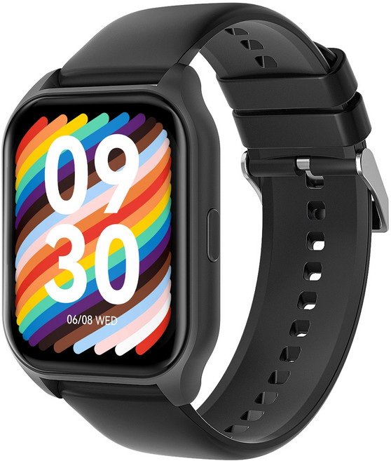 DAICOO 통화가능 GPS 블루투스 스마트워치 42mm, 블랙, 4.2cm, GPS + 블루투스