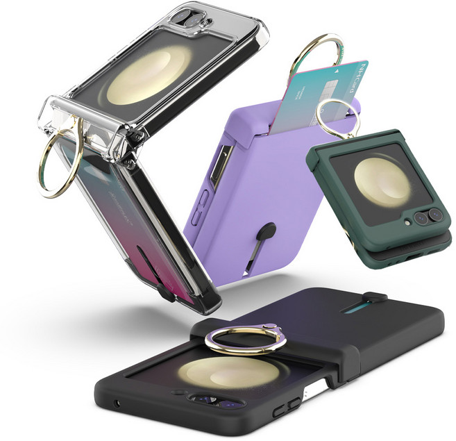 엔컴퍼니 갤럭시 Z플립 6 카드 키링 케이스 힌지보호 슬림 지플립6 고리 링 제트플립7 제트플립5 제트플립6 제트플립4 제트플립 3