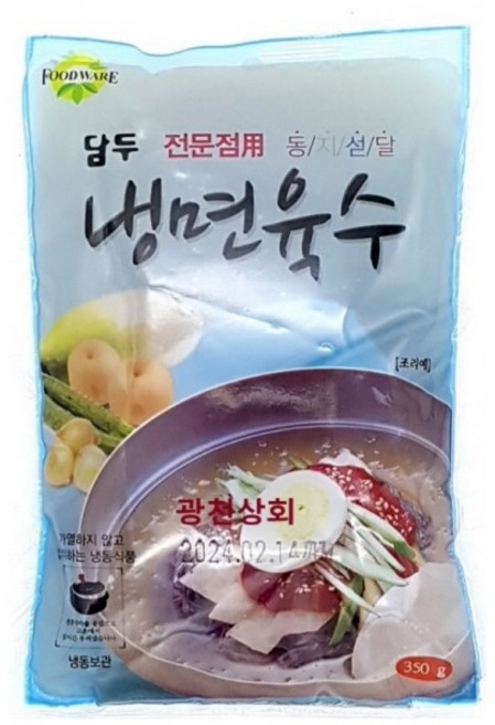 담두냉면육수 전문점용 (350g * 30봉 / 박스) 준훈식품, 10.2kg, 1개