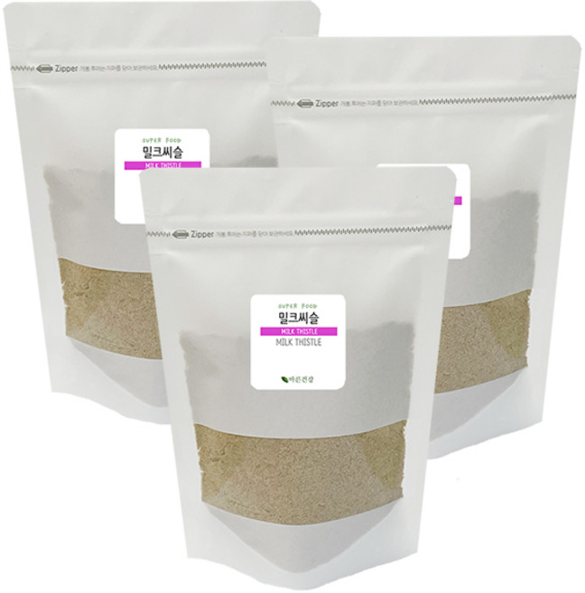 MILK THISTLE POWDER 밀크씨슬 분말 밀크시슬 씨앗 가루 100% 폴란드산, 3개, 1kg