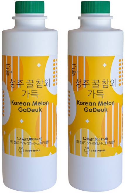 스위트컵 성주 꿀참외 가득, 1.2kg, 2개