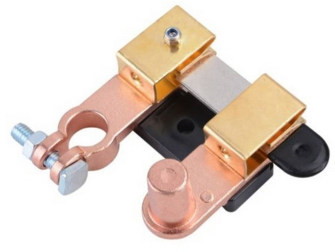 배터리 킬스위치 - 컷오프 단자 황동형 - 자동차 전원 차단 볼트 터미널 12V 24V, 1개