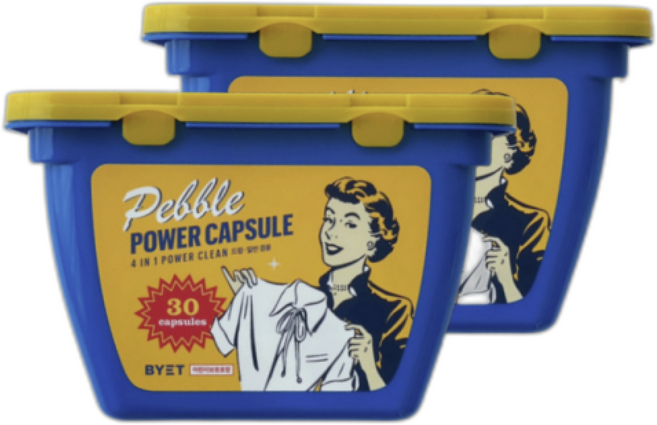 바이에트 페블 살균 캡슐 세탁세제, 1g, 2개입