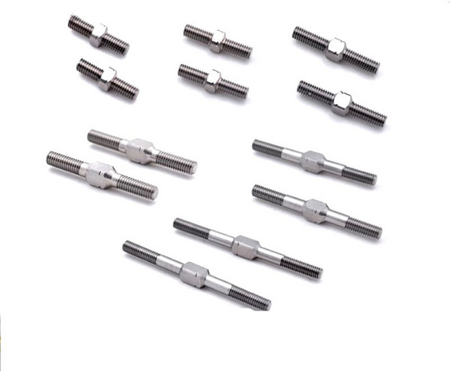 RTW 2PCS 티타늄 3MM 턴버클 타이로드 다중 푸시로드 합금 사양 옵션, M3x16mm 2PCS