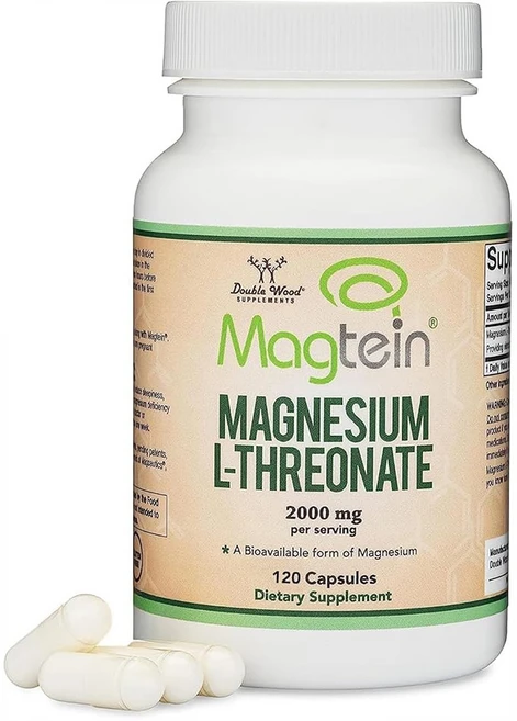 Double Wood Magnesium L-Threonate Magtein 더블우드 트레온산 마그네슘 마그테인 120캡슐, 120정, 1개 - 쿠팡