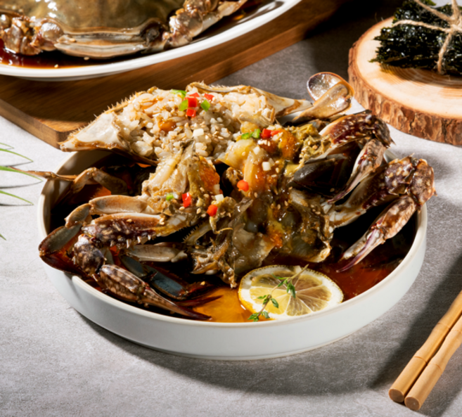 하이바다 20년전통 연평도 간장게장 양념게장, 1개, 1L, 간장게장 중자 2마리