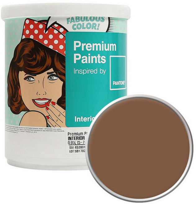 노루페인트 팬톤 내부용 실내벽면 무광 페인트, 181031Toffee, 1L, 1개