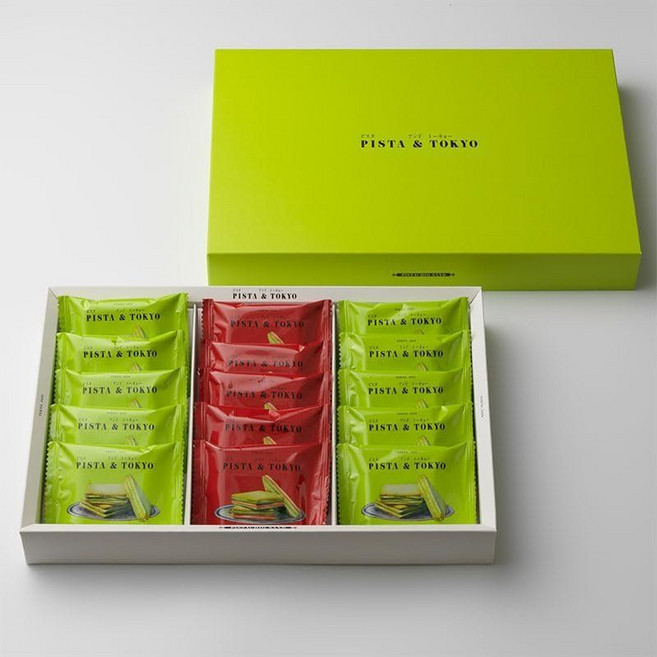 PISTA TOKYO 피스타 앤 도쿄 피스타치오샌드 랑그도샤 아소트 15개입 화이트 데이 발렌타인 크리스마스 선물 도쿄 기념품