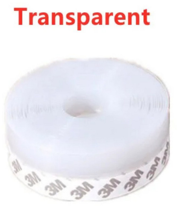 5M 도어 하단 스트립 고무 날씨 방풍 Weatherstrip 자체 접착 먼지, 25mm, 5 Meter, Translucent