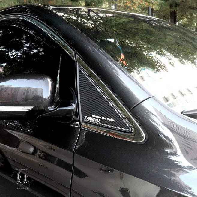 비브랜드 더뉴카니발 A필러 알루미늄 튜닝 익스테리어 몰딩 (호환상품)), 실버