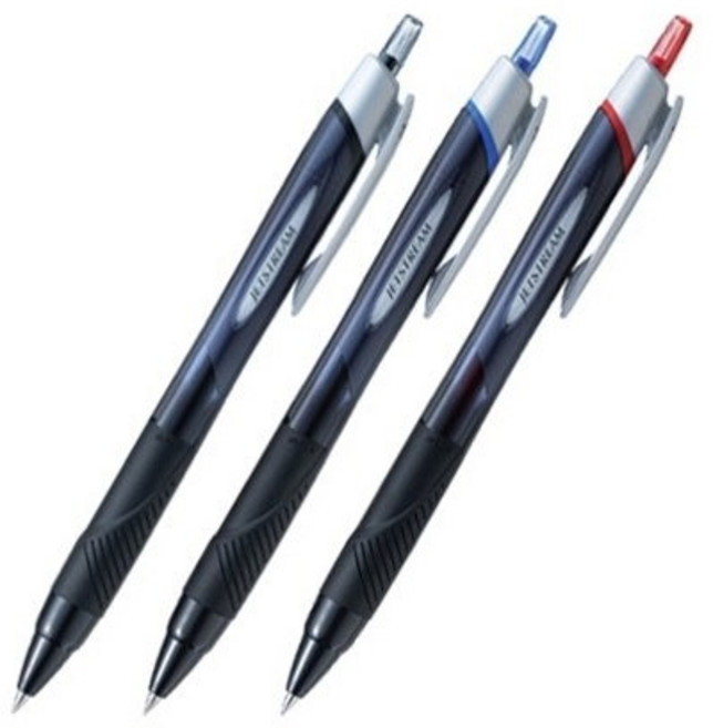 유니 제트스트림 볼펜 0.38mm, 블랙, 10개