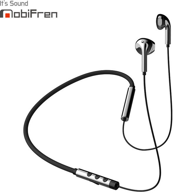 모비프렌 플렉스 L MFB-NB7100 블루투스 넥밴드 이어폰, 플렉스L 에어, 블랙