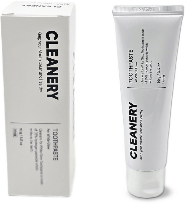 클리너리 포 화이트 글로우 미백 치약, 2개, 90g