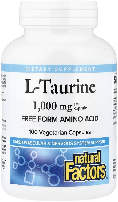 내추럴 팩터스 Natural Factors l-타우린 1 000mg 베지 캡슐 100정124350원산지:기타, 내추럴 팩터스 Natural Factors, l-타우린, 1개 - 쿠팡