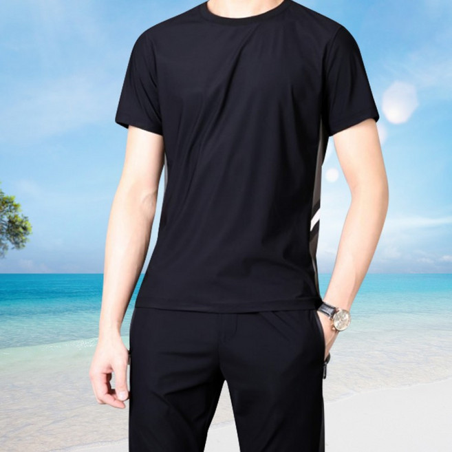 클로버 클로버 쿨링 헬스복 세트 트레이닝 스포츠 웨어 반팔 조깅 러닝 짐웨어