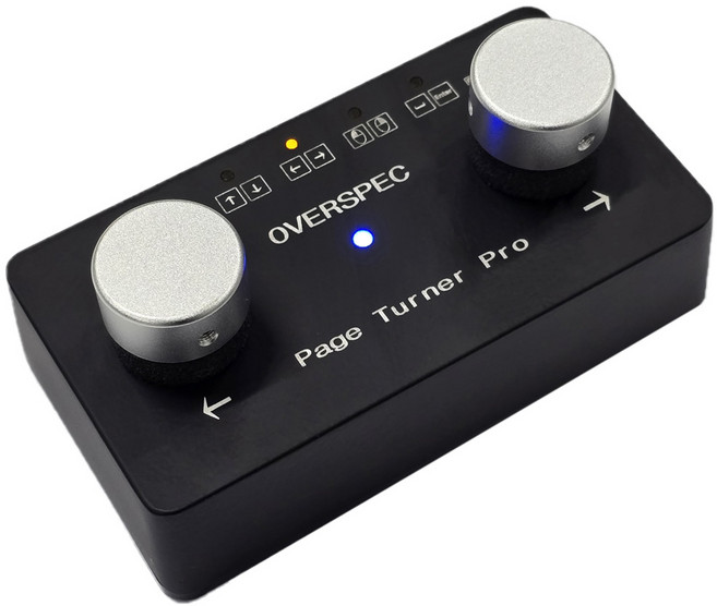페이지터너 프로 - Made in Korea 저소음 스위치 견고한 알미늄 케이스 1년 무상A/S 블루투스 태블릿악보 페달, 1개