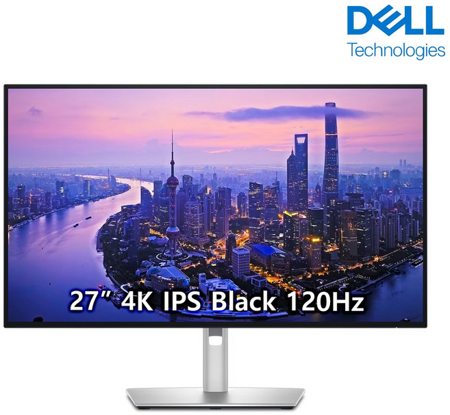 [DELL] 델 울트라샤프 120Hz UHD 4K IPS 블랙 패널 썬더볼트 지원 PIVOT, 68.4cm, 델2725QE