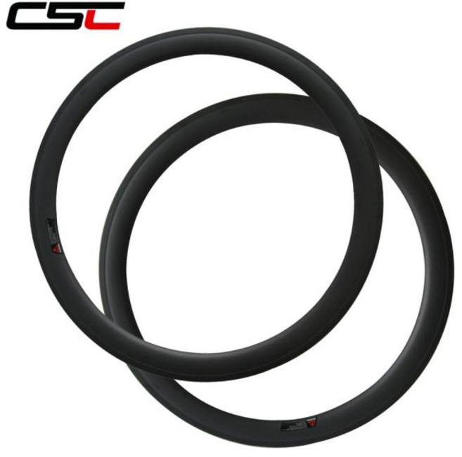 CSC 휠셋 카본 탄소 림 그래블 자전거 클린처 튜블라림 로드 바이크용 25mm 넓은 U 모양 38mm 50mm 60mm 88mm, 1개
