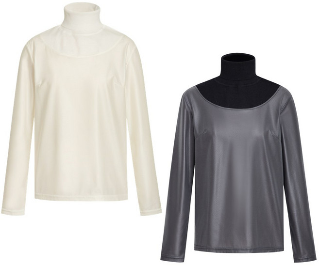 [골프공장] 여성골프웨어 니트 폴라 방풍 골프티셔츠 바람막이 이너티셔츠