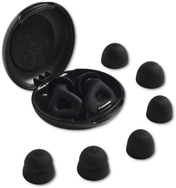 머스트해빙 군인 소음 차단 수면 이어플러그 블랙, 1세트, 1쌍