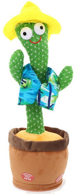 더영흥 선인장 인형 노래하고 춤추는 말따라하는 작동인형 MJS JOYFUL, 02, 1개