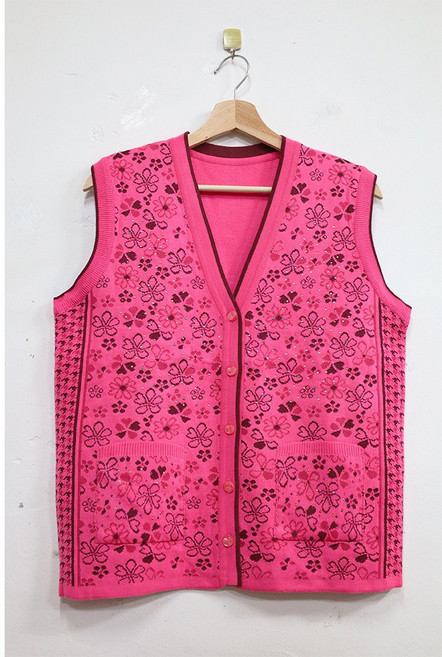 형제상회 할머니옷 할머니조끼 니트조끼 명절선물 춘추 국산 0026SF22