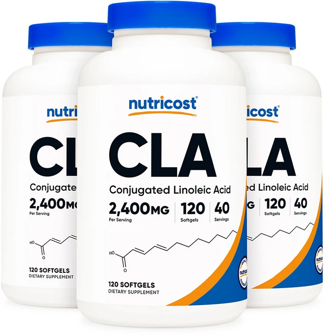 뉴트리코스트 CLA 2400mg 소프트젤 120정 3개 - 쿠팡