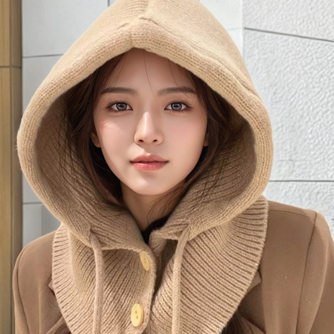 [당일출고]수엠W 후드 넥워머 바라클라바 S180 투투니트모자, 베이지, 1개