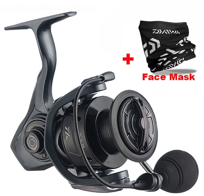 VWVIVIDWORLD 낚시 릴 합금 스풀 합금 암 6 2 1 고속 캐스팅 릴 스피닝 릴 베이트캐스팅, 1000의 시리즈, reel and black mask, reel and black mask
