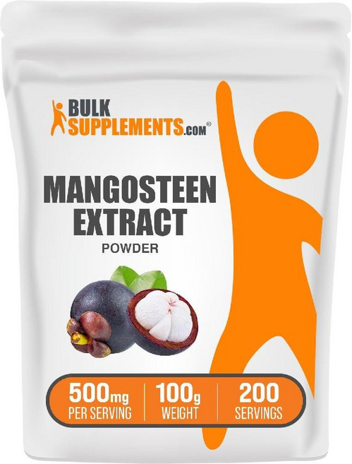 BulkSupplements.com 망고스틴 추출물 분말 - 슈퍼푸드 보충제 과일 글루텐 프리 1회 제공량당 500mg 500g(1.1파운드)(1팩), 3.5온스(1팩), 1개