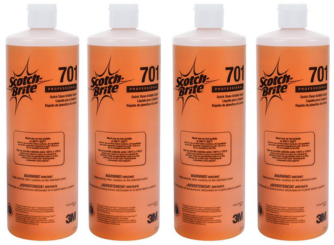 3M 스카치 브라이트 701 그리들 철판 청소 클리닝 용액 946ml 4개