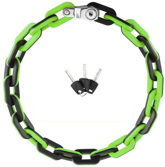 시그니처베이지 자전거 킥보드 자물쇠 열쇠 유락 관절락 도난방지 YPZ081, 1개, 그린